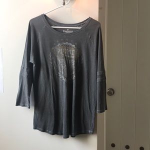 Size M Lucky Brand 3/4 sleeve T-shirt
